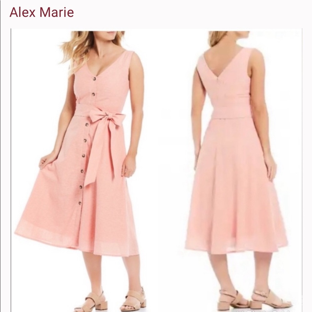 Alex Marie Linen Sara midi dress 12